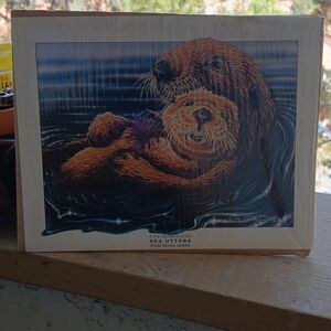 Sea Otters Art Print by